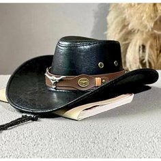 Шляпа ковбойская винтажная Buckles & Belts
