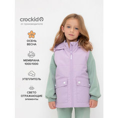Жилет утеплённый crockid ВК 35011/12 ГР (128-158), размер 146-152/80/69, фиолетовый