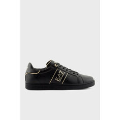 Кеды EA7 EMPORIO ARMANI, размер 9, черный/золотистый