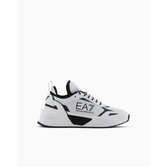 Кроссовки EA7 EMPORIO ARMANI, размер 9.5, белый/черный