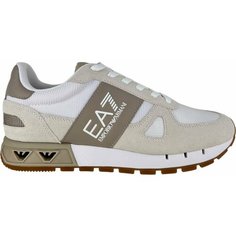 Кроссовки EA7 EMPORIO ARMANI, размер 9.5, белый/бежевый