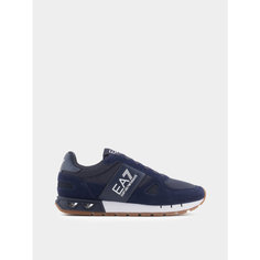 Кроссовки EA7 EMPORIO ARMANI, размер 10.5, темно-синий/белый