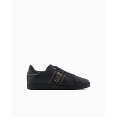 Кеды EA7 EMPORIO ARMANI, размер 8.5, черный/золотистый