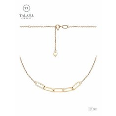 Колье TALANT, красное золото, 585 проба, длина 45 см., золотистый Талант