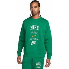 Лонгслив NIKE M NK CLUB BB CREW STACK GX, размер L, , зелёный