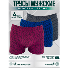Трусы Menron Трусы, комплект из 4 шт., размер 2XL, ассорти