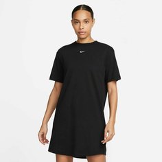 Футболка NIKE W NSW ESSNTL SS DRESS TSHRT, размер M, черный