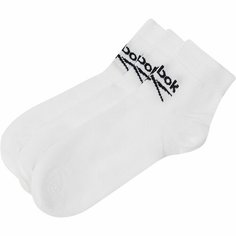 Носки Reebok Ankle Core B Vector C 3P, комплект, 3 пары, размер 37/39 EU, белый