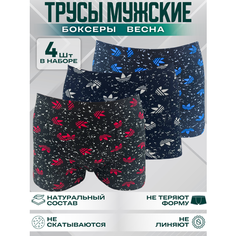 Трусы Menron Трусы, комплект из 4 шт., размер 5XL, ассорти