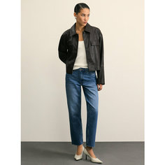 Джинсы Zarina straight cropped, размер M (RU 46)/170, синий