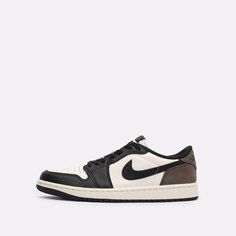 Кроссовки Jordan 1 Low, полнота B (US)/ на среднюю стопу, размер 42EU, коричневый