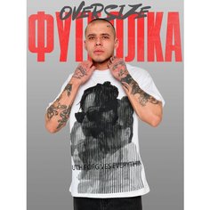 Футболка T-RONE menswear OVERSIZE, размер 50, белый 2