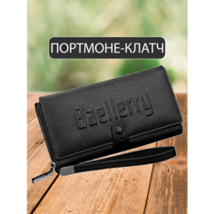 Кошелек , фактура матовая, черный Нет бренда