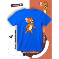 Футболка том и джерри tom and jerry, размер XS, cиний Lucky Style