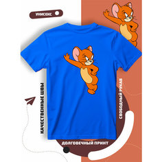 Футболка том и джерри tom and jerry, размер XL, cиний Lucky Style
