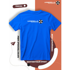 Футболка Umbrella Corporation Амбрелла, размер XS, cиний Lucky Style