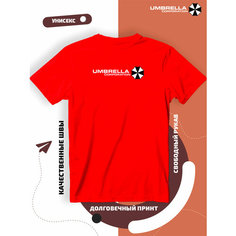 Футболка Umbrella Corporation Амбрелла, размер L, красный Lucky Style