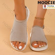 Босоножки MOOCIE, размер Длина стельки 240 мм, бежевый