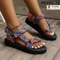 Босоножки MOOCIE, размер Длина стельки 225 мм, синий