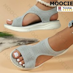 Босоножки MOOCIE, размер Длина стельки 260 мм, серый