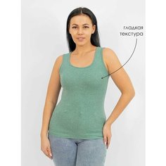 Майка Чебоксарский Трикотаж, размер 4XL, зеленый меланж