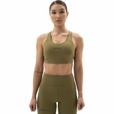 Топ спортивный RANK PWR Bra Medium, размер XS, оливковый