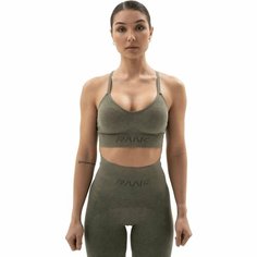 Топ спортивный RANK Seamless Bra Low, размер XS, оливковый