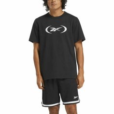 Футболка спортивная Reebok Basketball T-Shirt, размер S INT, черный