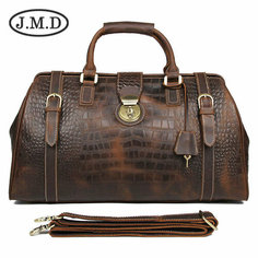 Сумка J.M.D, 19.5х30.5х52 см, коричневый