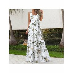 Платье MOOCIE, размер 4XL, белый, белый
