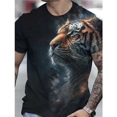 Футболка Animal, размер L, черный Нет бренда