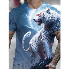 Футболка Animal, размер 4XL, белый Нет бренда