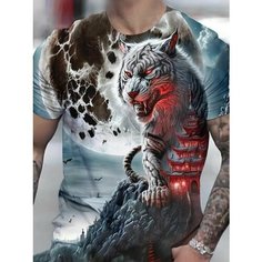Футболка Animal, размер S, красный Нет бренда