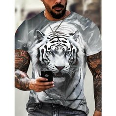 Футболка Animal, размер 4XL, серый Нет бренда