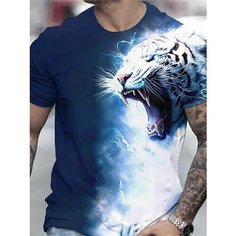 Футболка Animal, размер XL, бирюзовый Нет бренда