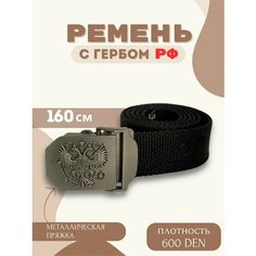 Ремень для мужчин, размер 120, черный Нет бренда