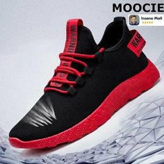 Кроссовки MOOCIE Весна-лето 2025, размер 44=Длина стельки 270 мм, красный