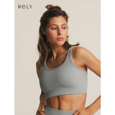 Топ спортивный RELY, размер L, серый, серый