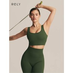 Топ спортивный RELY, размер XS, хаки, Хаки