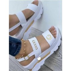 Сандалии, размер CN 43(26.5CM), white Нет бренда
