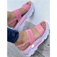 Сандалии, размер CN 37(23.5CM), pink Нет бренда