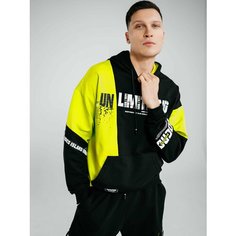 Худи 7-GONGZI, размер 3XL, , желтый, черный