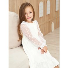 Школьное платье Sofisha kids Зима - весна 2025, размер 30, белый