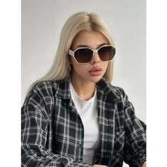 Солнцезащитные очки , бежевый/коричневый Нет бренда