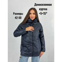 Куртка , размер 2XL(50), темно-синий Нет бренда