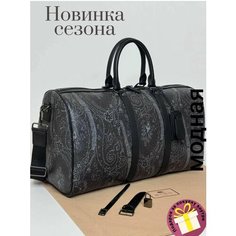 Сумка кросс-боди ETRO, фактура зернистая, черный
