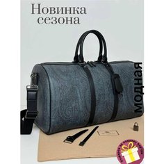 Сумка кросс-боди ETRO, фактура зернистая, темно-синий