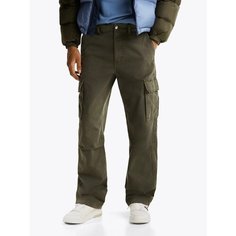 Брюки карго Tommy Jeans, размер 30/32, зеленый
