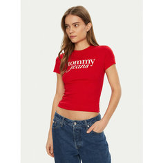 Футболка Tommy Jeans, размер L, красный