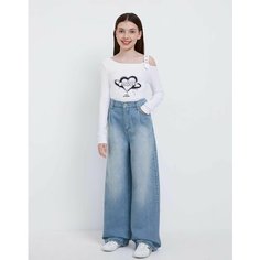 Джинсы Gloria Jeans, размер 13-14л/164 (40), голубой, синий